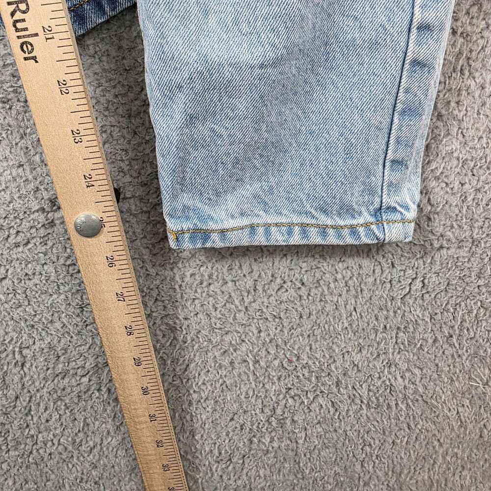 Revice Denim Jeans Yin Yang Crops Size 28 Tokyo Wash Two Tone Blue Zip Detail - Picture 13 of 15
